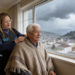 Anciano con frio en Quito