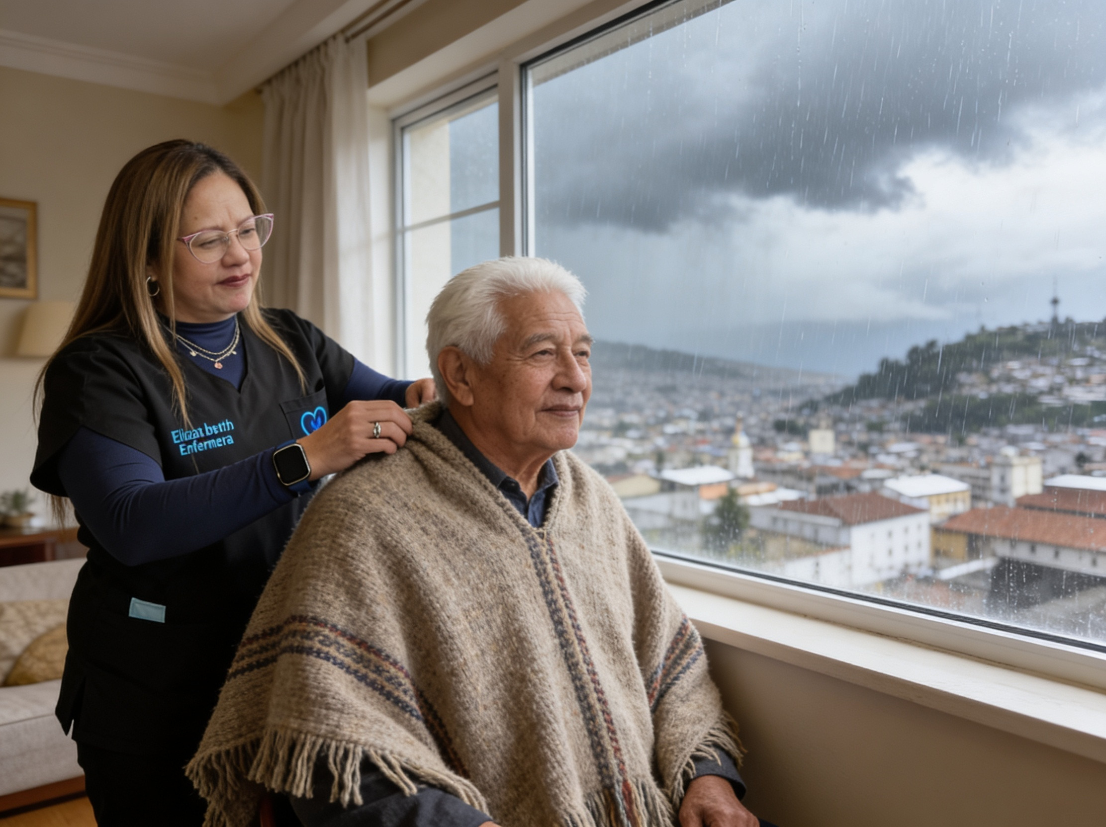 Cómo cuidar a un adulto mayor durante el frío en Quito: recomendaciones de enfermería domiciliaria